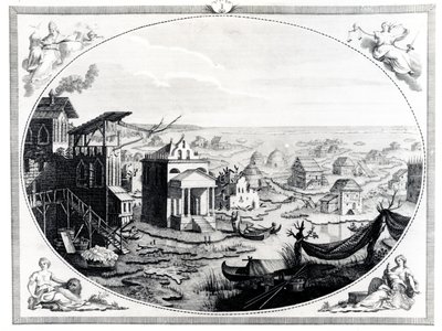 Frühe Besiedlung von Venedig von Italian School